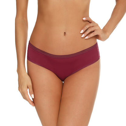 Women's Lace Panties Hipster Ladies Low Rise Full Briefs Lace Underwear