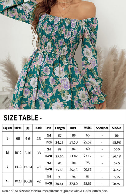 Floral Square Neck Woven Mini Dress