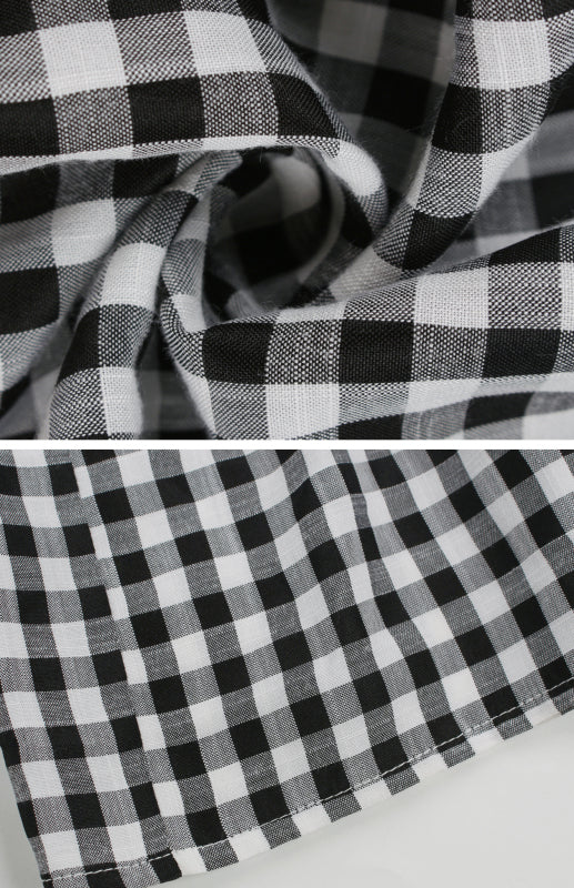 Women's spring and summer sexy big swing skirt plaid temperament dress