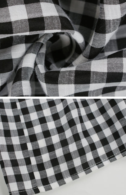 Women's spring and summer sexy big swing skirt plaid temperament dress