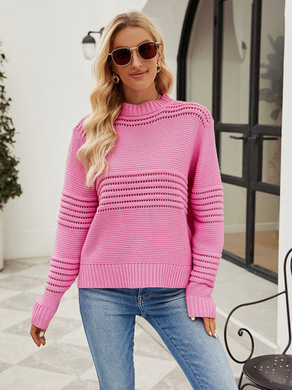 Pullover Sweater Striped Women's Knitwear Fashion Sweater