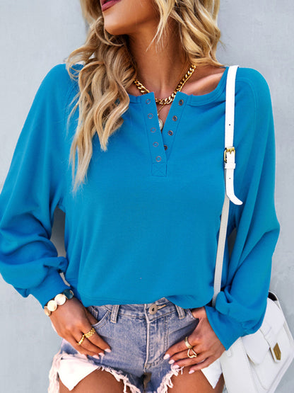 Women Fashion Casual Loose Casual Solid Color Hoodie Long Sleeve Tops