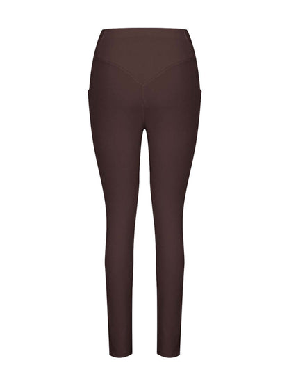 New Women's High Waist Hip Pocket Yoga Pants