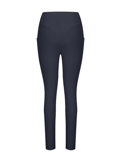 New Women's High Waist Hip Pocket Yoga Pants