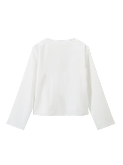 Women's casual deep V bell sleeve strappy top