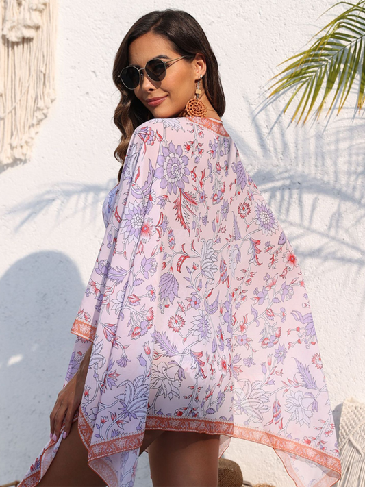 New swimsuit with resort floral print swimsuit shawl (swimsuit not included)