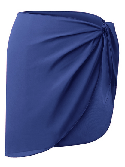 Women's Bikini Cover Up Shirt Beach Wrap Dress Chiffon Skirt Apron