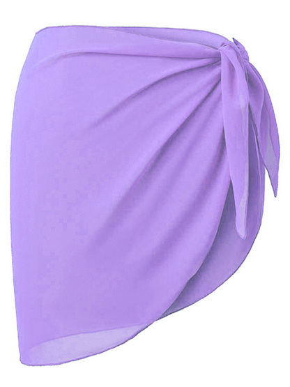 Women's Bikini Cover Up Shirt Beach Wrap Dress Chiffon Skirt Apron
