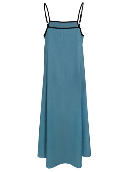 Women's Fashion Casual Suspender Dress with Pockets